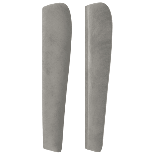 vidaXL Cabeceira cama c abas veludo 163x23x118128 cm cinzento-claro vidaXL Cabeceira cama c abas veludo 163x23x118128 cm cinzento-claro