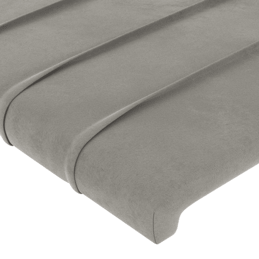 vidaXL Cabeceira cama c abas veludo 163x23x118128 cm cinzento-claro vidaXL Cabeceira cama c abas veludo 163x23x118128 cm cinzento-claro