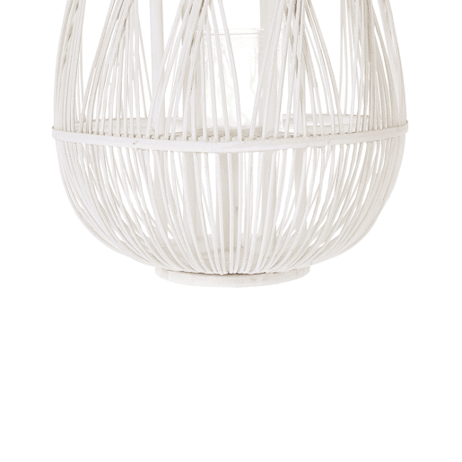 Lanterna TONGA Madeira de bambu 77 cm Branco Lanterna TONGA Madeira de bambu 77 cm Branco