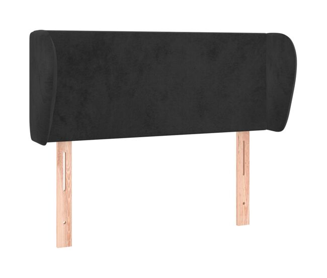 Vidaxl cabecero de terciopelo negro 93x23x78/88 cm