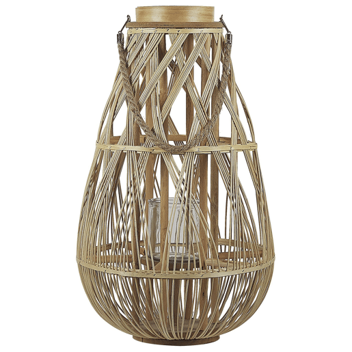 Lanterna TONGA Madeira de bambu 56 cm Natural Lanterna TONGA Madeira de bambu 56 cm Natural