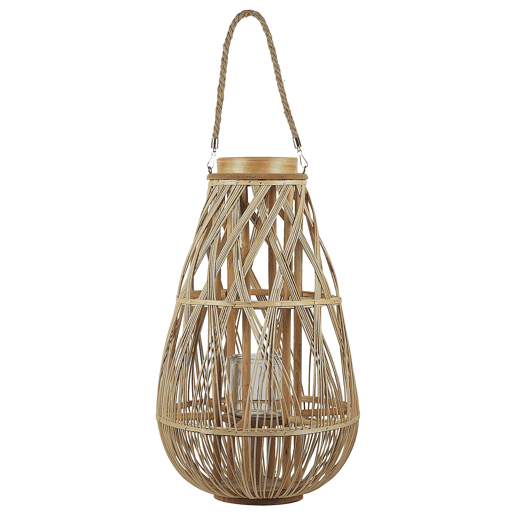 Lanterna TONGA Madeira de bambu 56 cm Natural Lanterna TONGA Madeira de bambu 56 cm Natural