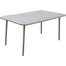 Mesa de jardim em metal Bilbao - 150 x 90 x 71 cm - Taupe
