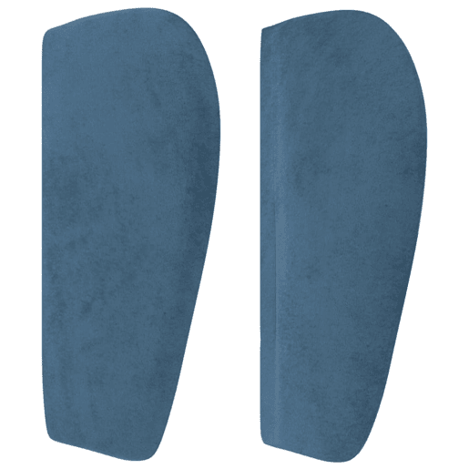 vidaXL Cabeceira de cama c abas veludo 163x23x7888cm azul-escuro