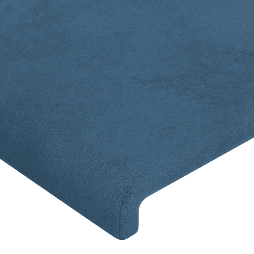 vidaXL Cabeceira de cama c abas veludo 163x23x7888cm azul-escuro