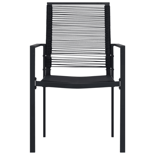 vidaXL Cadeiras de jardim 2 pcs vime de PVC preto vidaXL Cadeiras de jardim 2 pcs vime de PVC preto