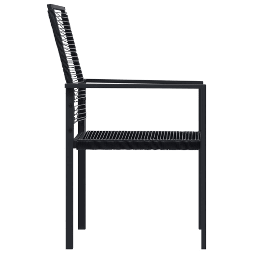 vidaXL Cadeiras de jardim 2 pcs vime de PVC preto vidaXL Cadeiras de jardim 2 pcs vime de PVC preto