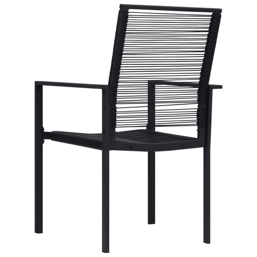 vidaXL Cadeiras de jardim 2 pcs vime de PVC preto vidaXL Cadeiras de jardim 2 pcs vime de PVC preto
