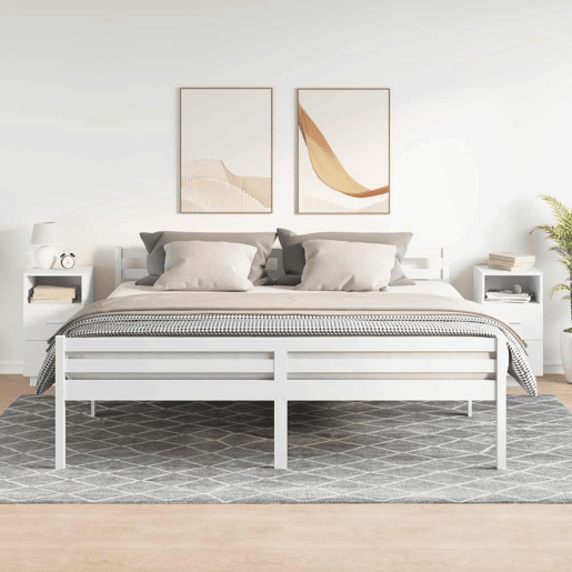 vidaXL Mesas de cabeceira 2 pcs com 2 gavetas 36x36x68 cm branco vidaXL Mesas de cabeceira 2 pcs com 2 gavetas 36x36x68 cm branco