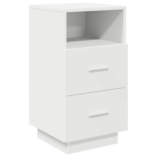 vidaXL Mesas de cabeceira 2 pcs com 2 gavetas 36x36x68 cm branco vidaXL Mesas de cabeceira 2 pcs com 2 gavetas 36x36x68 cm branco