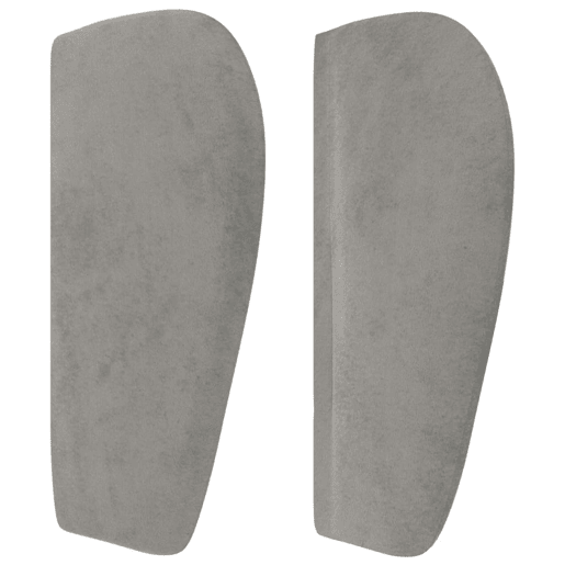 vidaXL Cabeceira de cama c abas veludo 103x23x7888 cm cinzento-claro vidaXL Cabeceira de cama c abas veludo 103x23x7888 cm cinzento-claro