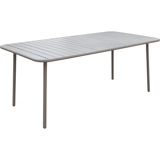 Mesa de jardim em metal Bilbau - 180 x 90 x 71 cm - Taupe