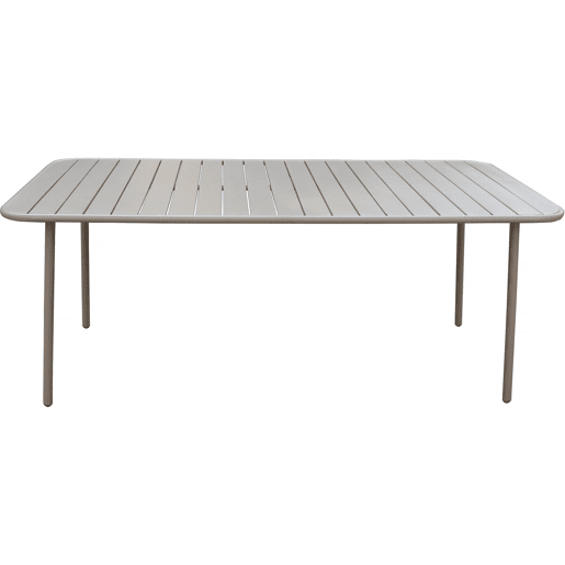 Mesa de jardim em metal Bilbau - 180 x 90 x 71 cm - Taupe