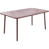 Mesa de jardim em metal Bilbao - 150 x 90 x 71 cm - Terracota