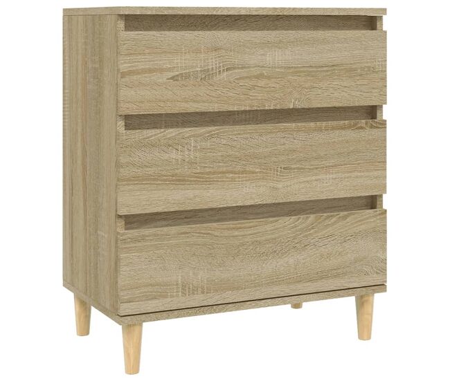 Vidaxl aparador de madera contrachapada roble sonoma 60x35x70 cm