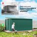 Cobertizo de Jardín Acero Galvanizado Outsunny Cobertizo de Jardín Acero Galvanizado Outsunny Verde