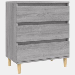 vidaXL Aparador 60x35x70 cm derivados de madeira cinzento sonoma