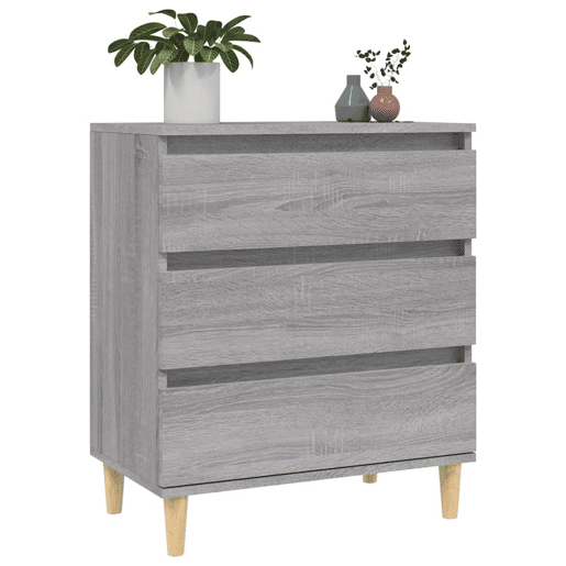 vidaXL Aparador 60x35x70 cm derivados de madeira cinzento sonoma