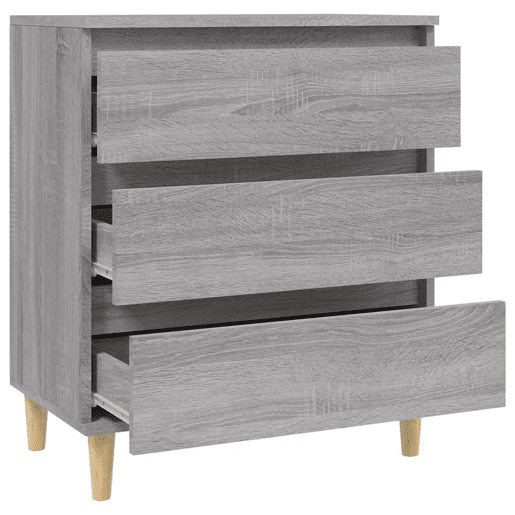 vidaXL Aparador 60x35x70 cm derivados de madeira cinzento sonoma