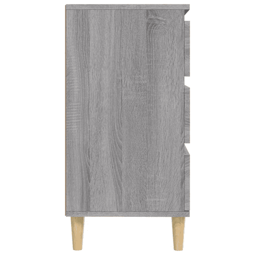 vidaXL Aparador 60x35x70 cm derivados de madeira cinzento sonoma