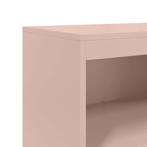 vidaXL Aparador alto 68,5x38,5x123,5 cm aço rosa