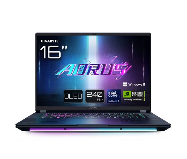 Laptop gigabyte aorus master 16 bzhc6pte64sp 16" 32 gb ram 1 tb ssd qwerty portugués