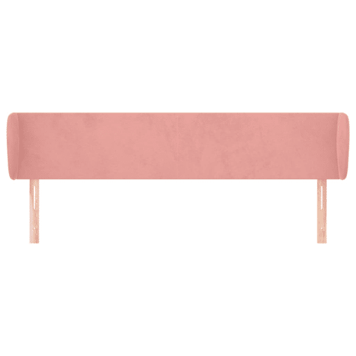 vidaXL Cabeceira de cama c abas veludo 183x23x7888 cm rosa vidaXL Cabeceira de cama c abas veludo 183x23x7888 cm rosa