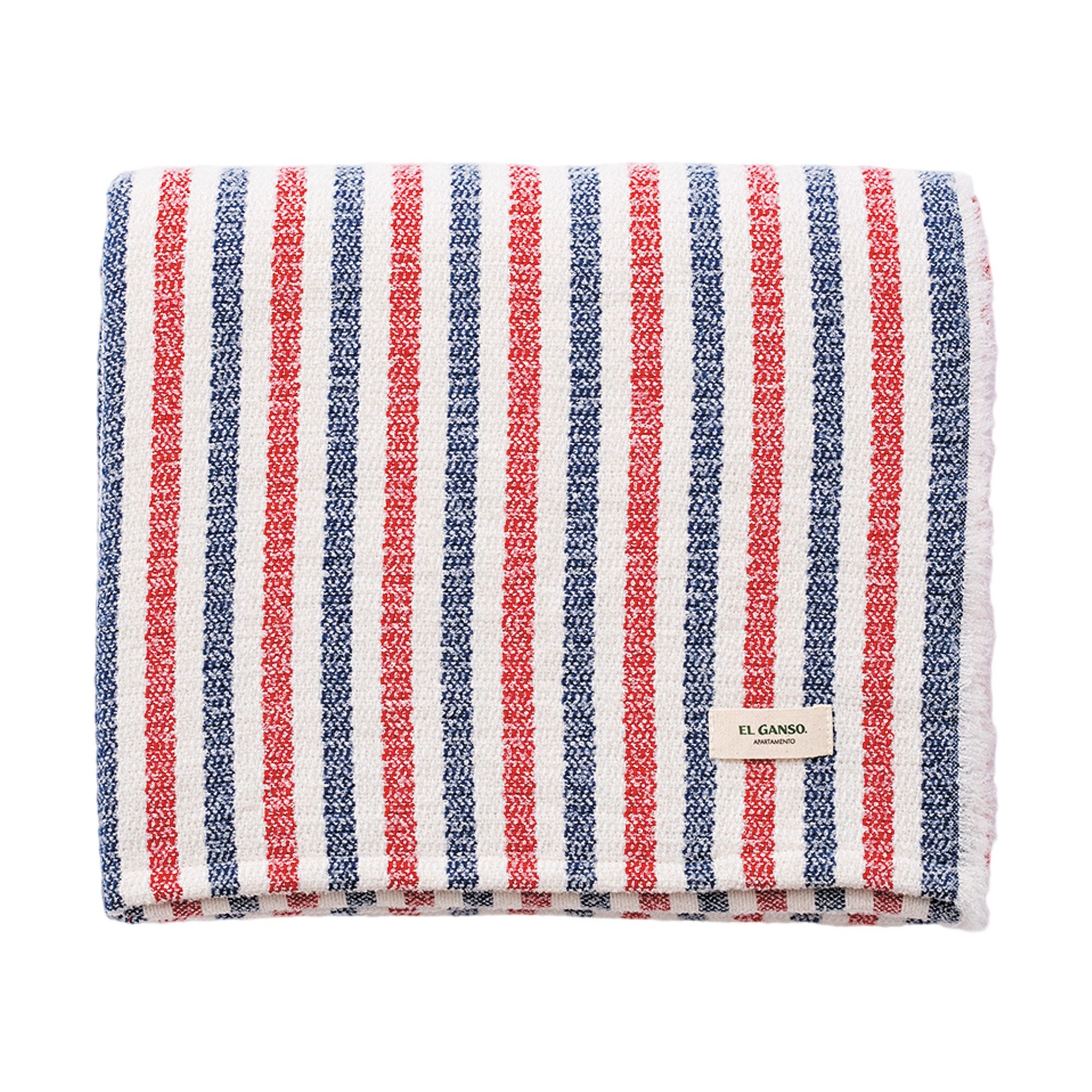 Manta de punto hilo teñido El Ganso