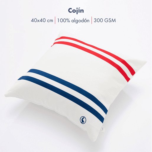 Conjunto de 2 almofadas 40x40cm 100% algodão 300gsm cru El Ganso