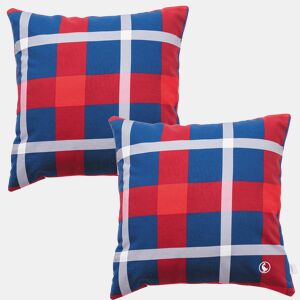 Conjunto de 2 almofadas 40x40cm 100% algodão 300gsm xadrez El Ganso quadrados