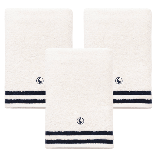 Conjunto de 3 toalhas em algodão 70x140cm off-white 500GSM El Ganso