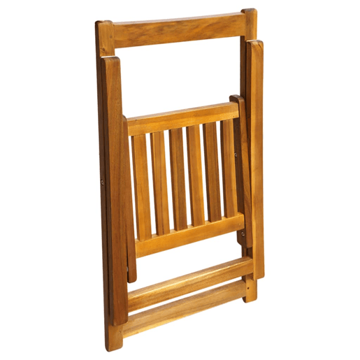 vidaXL Cadeiras de jardim dobráveis 2 pcs madeira acácia maciça