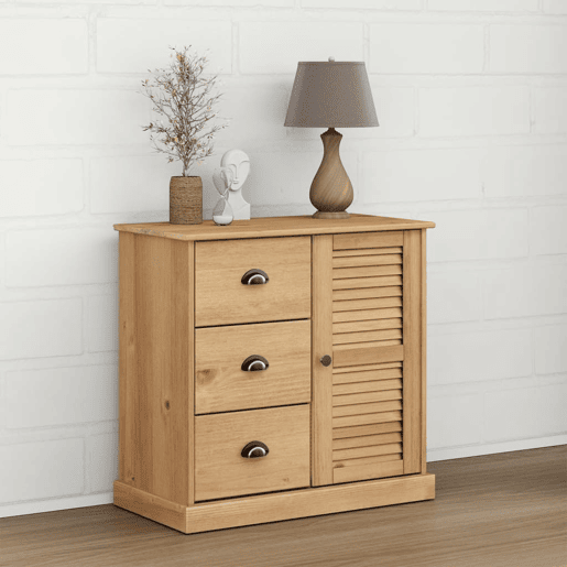 vidaXL Aparador com gavetas VIGO 78x40x75 cm madeira de pinho maciça vidaXL Aparador com gavetas VIGO 78x40x75 cm madeira de pinho maciça