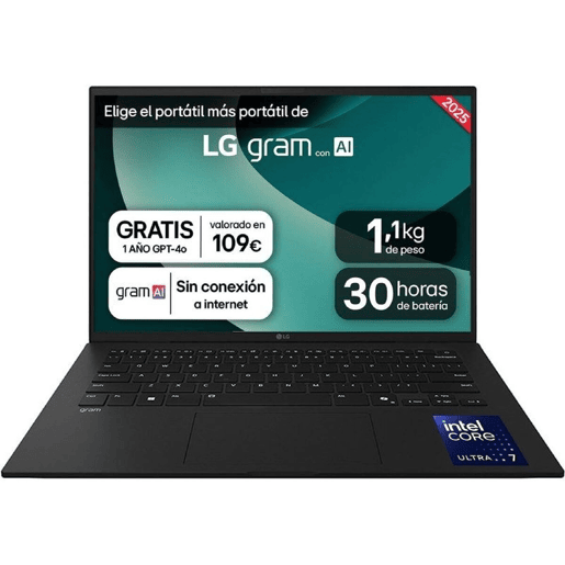 Laptop LG 14ZD90T-G.AX78B 14 intel core ultra 7 16 GB RAM 1 TB SSD Qwerty espanhol