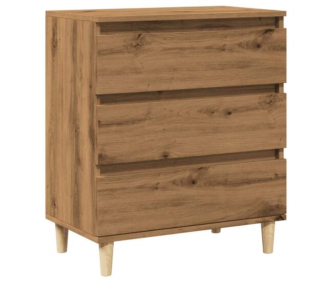 Vidaxl aparador madera contrachapada roble artisian 60x35x70 cm