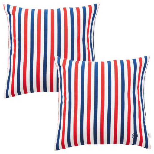 Conjunto de 2 almofadas 40x40cm 100% algodão 300gsm listrado Yale El Ganso
