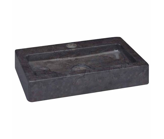 Vidaxl lavabo de pared mármol crema 38x24x6,5 cm