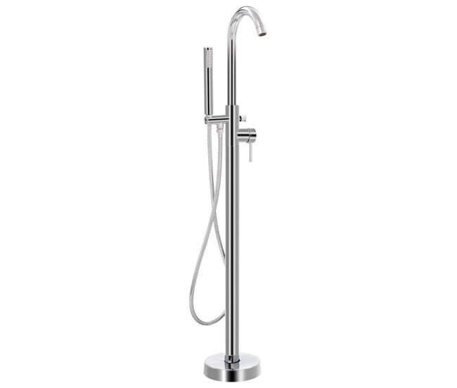 Vidaxl grifo para bañera de pie acero inoxidable 118,5 cm