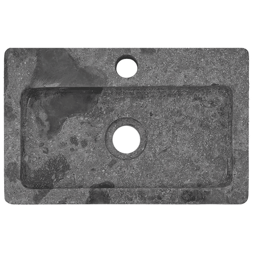 vidaXL Lavatório de parede 38x24x6,5 cm mármore cinzento