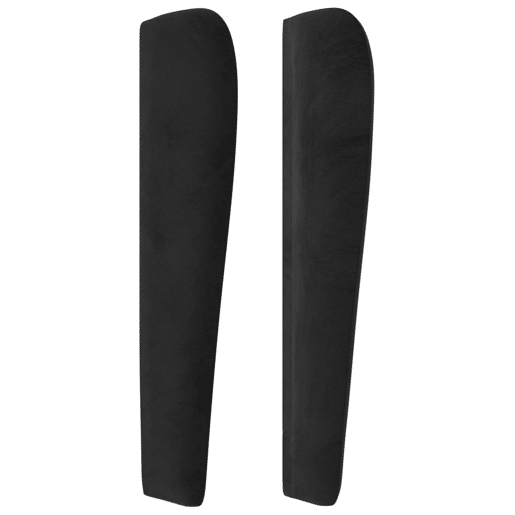 vidaXL Cabeceira de cama c abas veludo 147x23x118128 cm preto