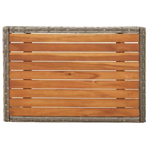Móveis de jardim móveis de exterior Conjunto de móveis de 3 peças com almofadas cinza resina tecida 02_0015973
