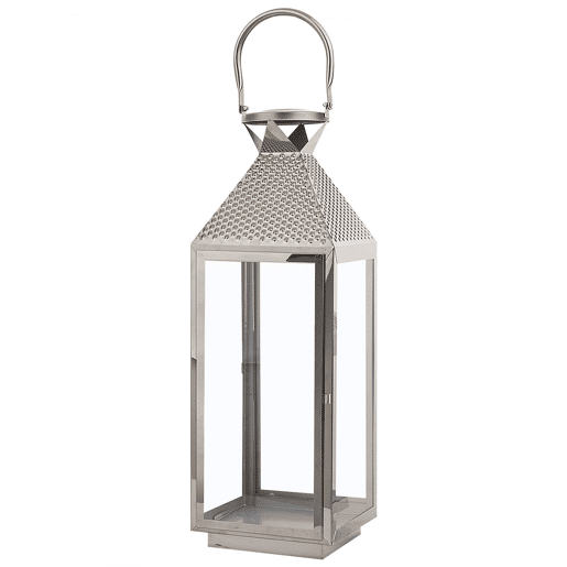 Lanterna BALI Aço inoxidável 55 cm Prateado Lanterna BALI Aço inoxidável 55 cm Prateado