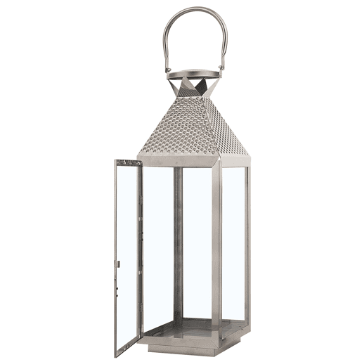 Lanterna BALI Aço inoxidável 55 cm Prateado Lanterna BALI Aço inoxidável 55 cm Prateado