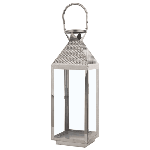 Lanterna BALI Aço inoxidável 55 cm Prateado Lanterna BALI Aço inoxidável 55 cm Prateado