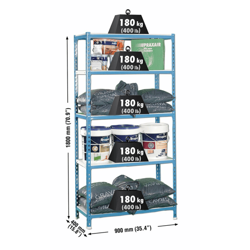 Estantes Simon Rack Simonclick 5400 Metal 180 x 90 x 40 cm 5 Prateleiras