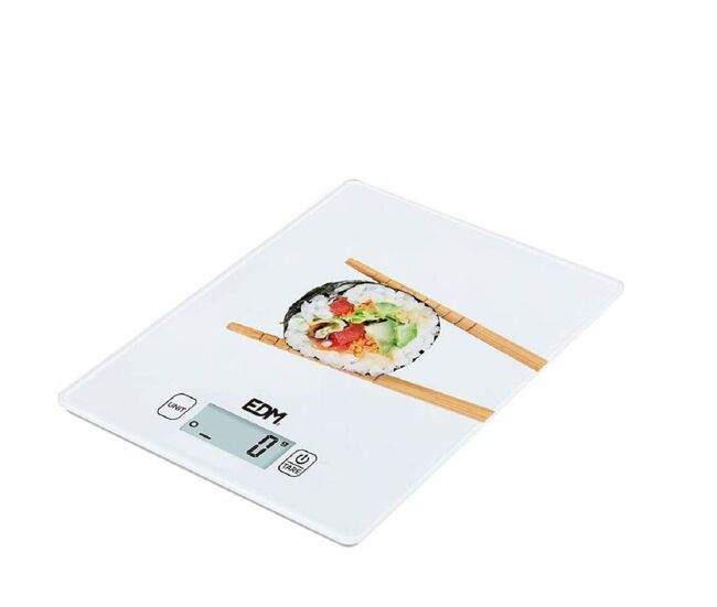 Báscula de cocina edm 07526 blanco 5 kg