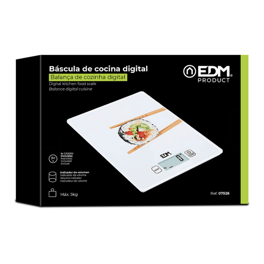 balança de cozinha EDM 07526 Branco 5 kg