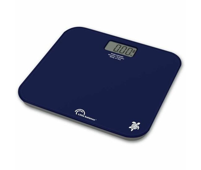 Báscula digital de baño little balance kinetic auto azul