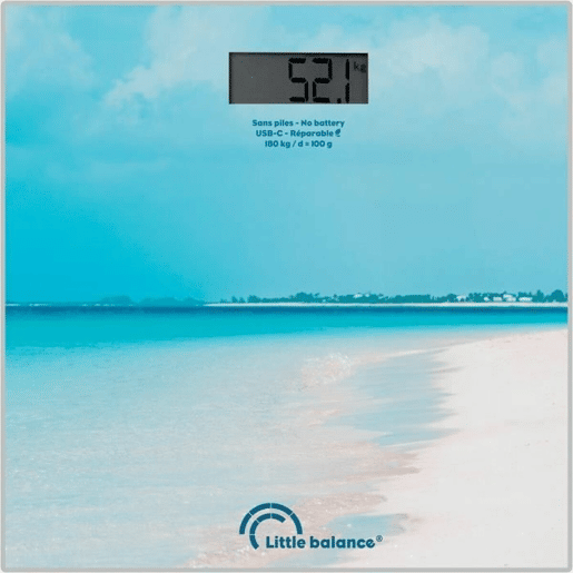 Balança digital para casa de banho Little Balance Caribe Azul