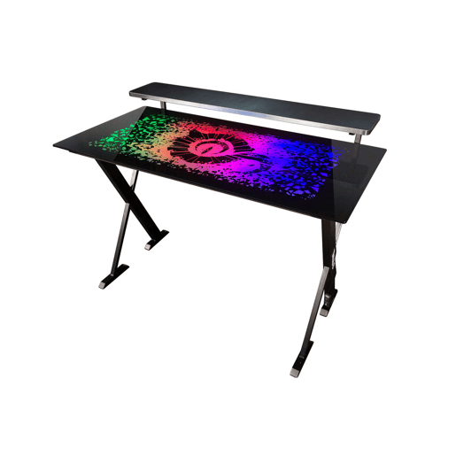 Mesa de Escritório Gaming Talius Warship X1 120 x 60 x 76 cm Preto Aço